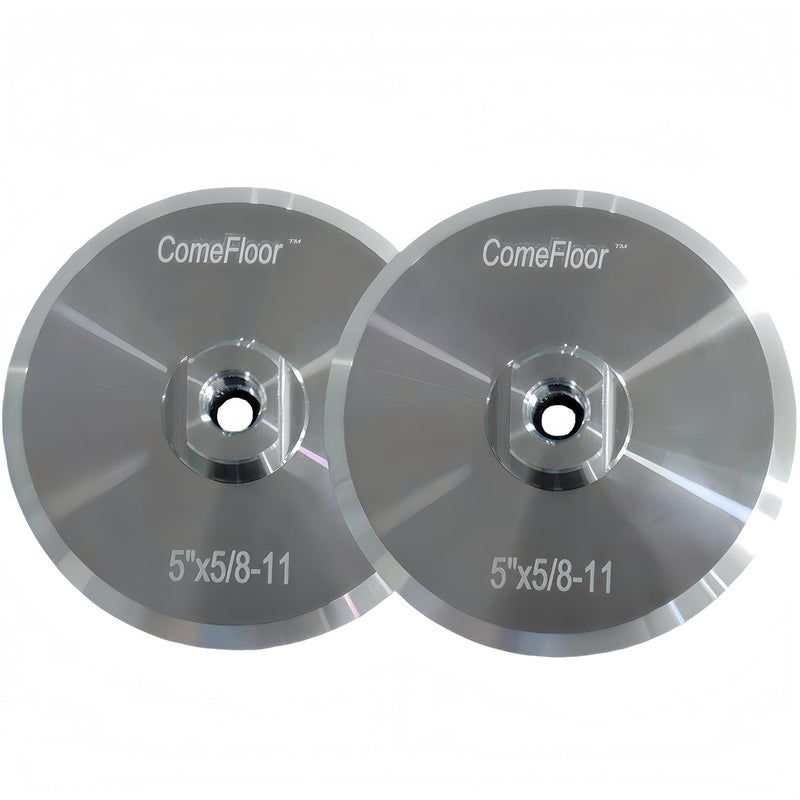 ComeFloor Aluminum Backer Pad Hook and Loop Backing Pad with 5/8”-11 Thread (5") 2pcs - Image 1